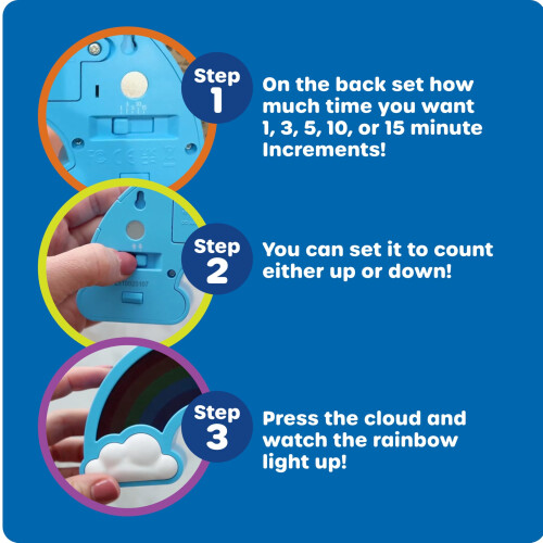Learning Resources Learning Resources Rainbow Visual Timer for Kids, 5 Settings, Ages 3+ 2