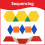edxeducation Plastic Pattern Blocks, Set of 250, Early Geometry Skills 5