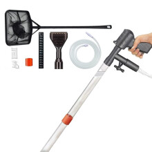 Aquarium Substrate Cleaning Kit, Fish Tank Water Changer with Accessories, and Debris Vacuum for Tank Maintenance