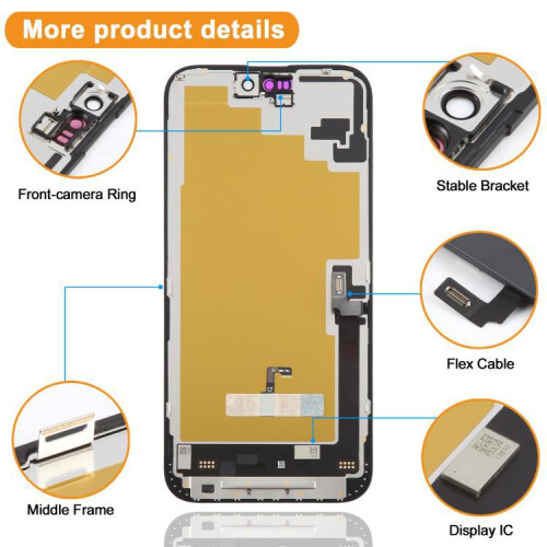 HXL Soft OLED obrazovka pro iPhone 16 Plus 2