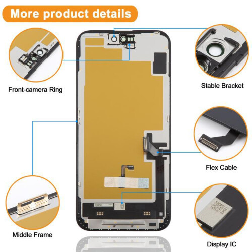 HXL Soft OLED obrazovka pro iPhone 15 Plus 2