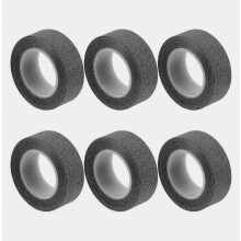 Black Paper Tape Roll for Craft Making Projects 6 Rolls Decorative Set