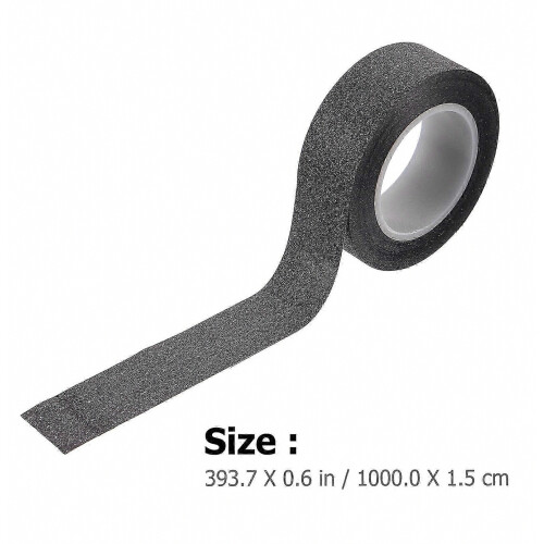 Black Paper Tape Roll for Craft Making Projects 6 Rolls Decorative Set 1