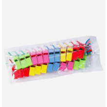 24pcs Colorful Whistle Sports Race Cheering Whistle Multi-function Whistle Referee Whistle