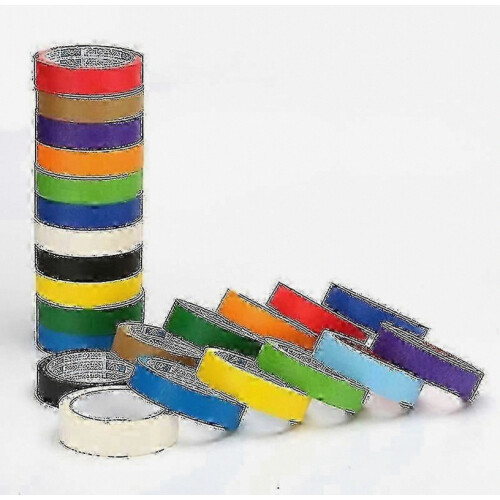 10pcs 20m Rainbow Colored Masking Tape 10 Colors 1