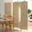 Costway 6-Panel Room Divider 5.6 FT Tall Folding Privacy Screen 4