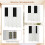 Costway 4-Panel Room Divider 2 Blackboards 2 Whiteboards 5