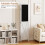 Costway 4-Panel Room Divider 2 Blackboards 2 Whiteboards 6