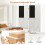 Costway 4-Panel Room Divider 2 Blackboards 2 Whiteboards 9
