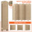 Costway 6-Panel Room Divider 5.6 FT Tall Folding Privacy Screen 11