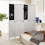 Costway 4-Panel Room Divider 2 Blackboards 2 Whiteboards 10
