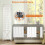 Costway 4 Panel 162 x 170cm Folding Room Divider Pegboard Display 9