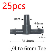 Gartenschlauch-Verbinder-Set für 3/5- und 4/7-mm-Schläuche, Bewässerungssystem, Größe S