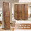 Costway 4-Panel Pegboard Display 170cm Folding Room Divider Privacy Screen 5