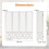 Costway 4 Panel 162 x 170cm Folding Room Divider Pegboard Display 3