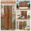 Costway 4-Panel Pegboard Display 170cm Folding Room Divider Privacy Screen 6
