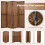 Costway 4-Panel Pegboard Display 170cm Folding Room Divider Privacy Screen 10