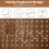 Costway 4-Panel Pegboard Display 170cm Folding Room Divider Privacy Screen 9