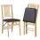 Costway Folding Dining Chairs Set 2 Foldable Upholstered Kitchen Chairs 2
