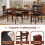 Costway Folding Dining Chairs Set 2 Foldable Upholstered Kitchen Chairs 5