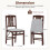 Costway Folding Dining Chairs Set 2 Foldable Upholstered Kitchen Chairs 3
