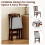 Costway Folding Dining Chairs Set 2 Foldable Upholstered Kitchen Chairs 10
