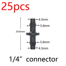 Gartenschlauch-Verbinder-Set, 20 Stück, für 3/5 und 4/7 mm Schlauch, Bewässerungssystem