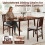 Costway Folding Dining Chairs Set 2 Foldable Upholstered Kitchen Chairs 9