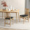 Costway Folding Dining Chairs Set 2 Foldable Upholstered Kitchen Chairs 5