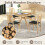 Costway Folding Dining Chairs Set 2 Foldable Upholstered Kitchen Chairs 8
