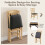 Costway Folding Dining Chairs Set 2 Foldable Upholstered Kitchen Chairs 10