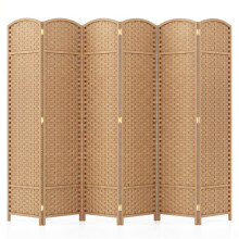 6-Panel Room Divider 5.6 FT Tall Folding Privacy Screen
