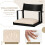 Costway Dining Chair Arms Set 2 Modern Kitchen Chairs Contoured Backrest 7