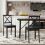 Costway Wood Dining Chair Set 2 Rubber Wood Legs 7