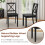 Costway Wood Dining Chair Set 2 Rubber Wood Legs 11