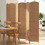 Costway 6-Panel Room Divider 5.6 FT Tall Folding Privacy Screen 4
