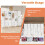 Costway 6 Panel 246 x 170 cm Folding Room Divider Pegboard Display 5