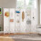 Costway 6 Panel 246 x 170 cm Folding Room Divider Pegboard Display 10