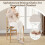 Costway Folding Dining Chairs Set 2 Foldable Upholstered Kitchen Chairs 9