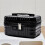 Portable Cosmetic Suitcase Bag with Code Lock - Large Capacity Travel Toiletry Organizer Black 1