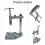 Manual Vertical Tapping Machine, Adjustable Tap Wrench for 1.5-10mm Screws, Aluminum Tool for Precision Threading 3