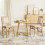 Costway 2 Pack Folding Dining Chairs Foldable Chairs PVC Padded Seat 11