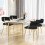 Costway Velvet Dining Chair Set 2 Upholstered Dining Chairs 11