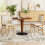 Costway 2 Pack Folding Dining Chairs Foldable Chairs PVC Padded Seat 4