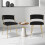 Costway Velvet Dining Chair Set 2 Upholstered Dining Chairs 4