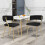Costway Velvet Dining Chair Set 2 Upholstered Dining Chairs 5