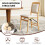 Costway 2 Pack Folding Dining Chairs Foldable Chairs PVC Padded Seat 6