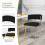 Costway Velvet Dining Chair Set 2 Upholstered Dining Chairs 9
