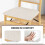 Costway 2 Pack Folding Dining Chairs Foldable Chairs PVC Padded Seat 8