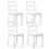 Costway Dining Chairs Set 4 Ladder Back Side Chairs Rubber Wood Legs 1